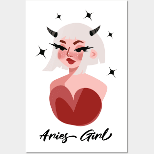 Aries Astrology Horoscope Zodiac Birth Sign Gift for Women Posters and Art